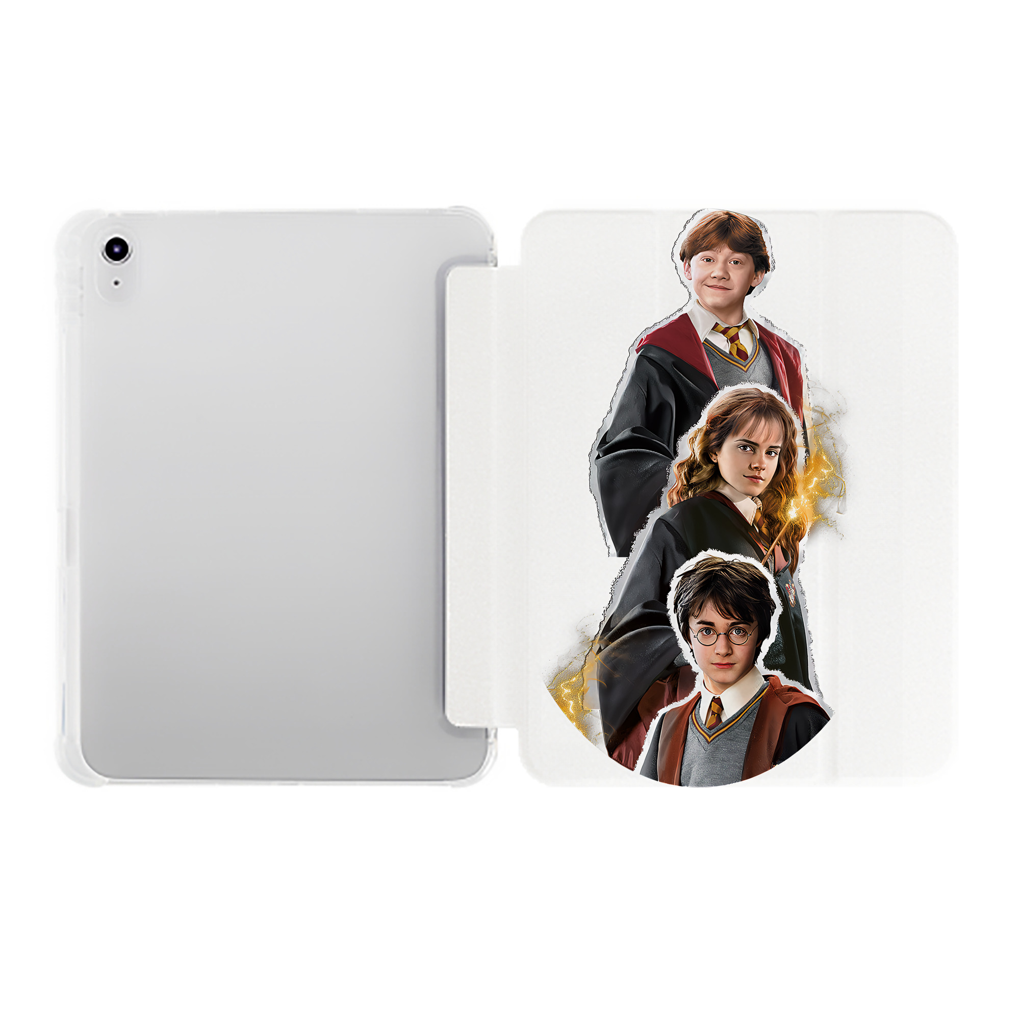 （画像用） Harry Potter ハリー・ポッターシリーズ IPad ケース ペン収納付き 三つ折りスタンド PUレザー×シリコン 対応機種9.5/10.5/10.9インチ